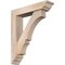 Ekena Millwork Balboa Traditional Smooth Bracket w/ Offset Brace, Douglas Fir, 5 1/2"W x 24"D x 28"H BKT0604X24X28BOA01SDF - alternate 1